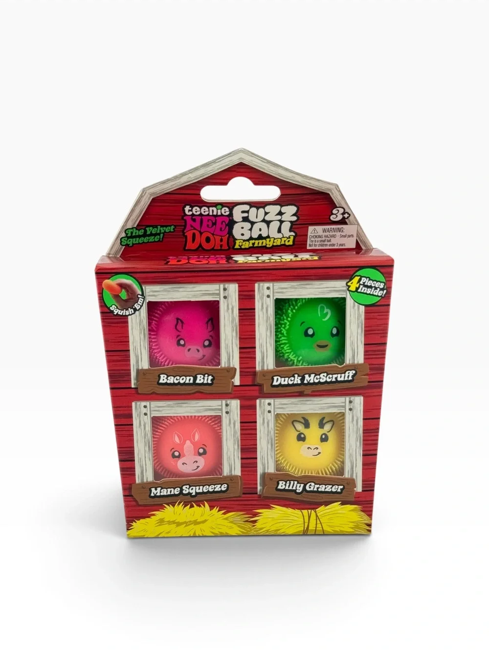 Teenie Needoh Fuzzball Farmyard 4 pack